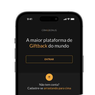 Exemplo da tela do aplicativo CRM Bônus