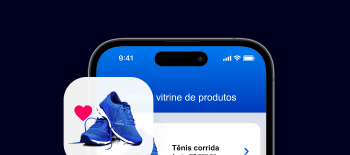 Ilustração de um celular com a Vitrine Digital SafraPay